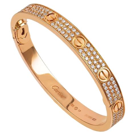 cartier full diamond love bracelet|cartier love bracelet fashionphile.